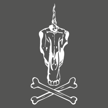 Motiv Einhorn Totenkopf für Halloween | Piraten