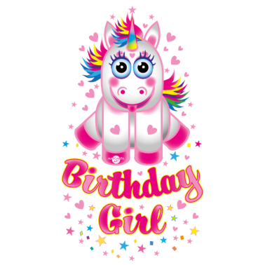 Motiv 01 Einhorn Birthday Girl Unicorn