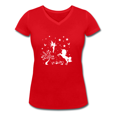Einhörner T-Shirt - Einhorn Fee Bezauberndes Märchen Motiv Mädchen