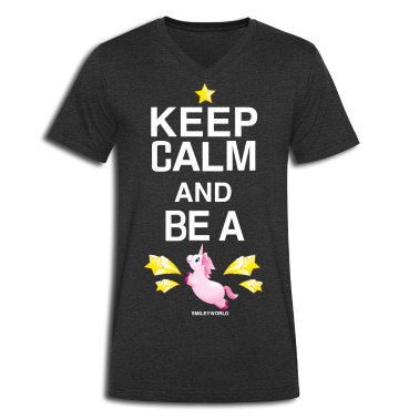 Einhörner T-Shirt - SmileyWorld Keep Calm And Be A Unicorn