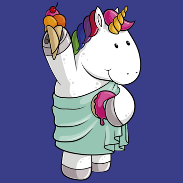 Motiv Freiheits Einhorn Comic