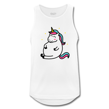 Einhörner Tank Top - Fat Unicorn Dickes Einhorn Kurven Hunger Geschenk