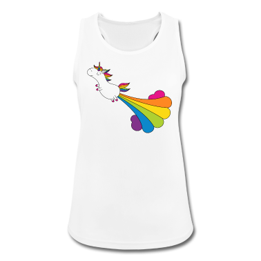 Einhörner Tank Top - Einhorn mit Regenbogenwolke