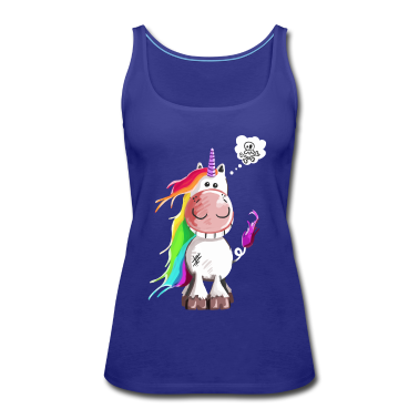 Einhörner Tank Top - Einhorn grinst sich ein ab