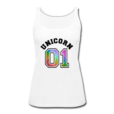 Einhörner Tank Top - Unicorn 01 Rainbow Glitter