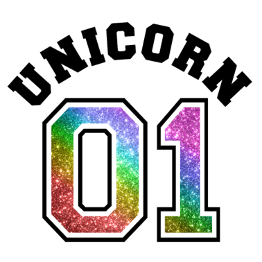 Motiv Unicorn 01 Rainbow Glitter