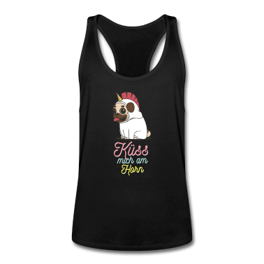 Einhörner Tank Top - Küss mich am Horn - Einhorn Shirt