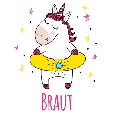 Motiv Braut - Einhorn - JGA