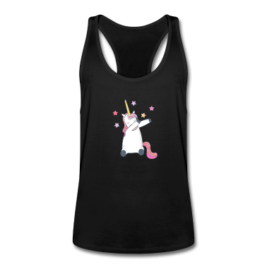 Einhörner Tank Top - Dabbing Einhorn Dabbendes Einhorn Glitzer Glitter
