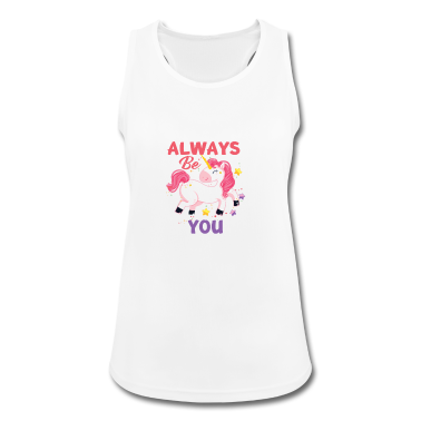 Einhörner Tank Top - Einhorn Dame Stern Pink