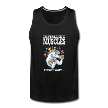 Einhörner Tank Top - Installing Muscles Rainbow Einhorn Geschenk