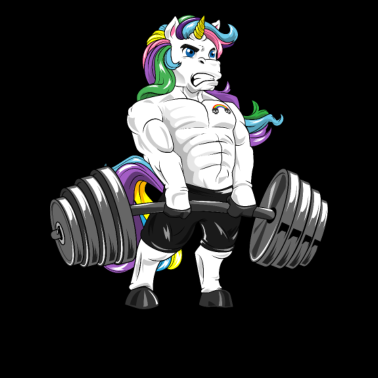 Motiv Einhorn Kreuzheben Workout Bodybuilder Geschenk