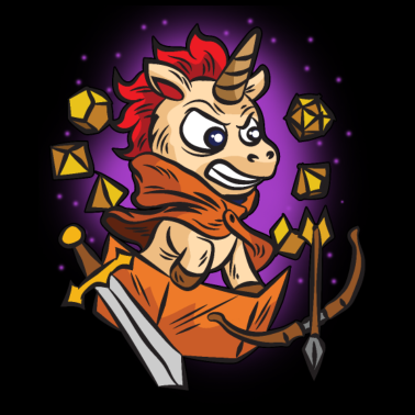 Motiv RPG UNICORN Nerd Rollenspiel Brettspiel Humor