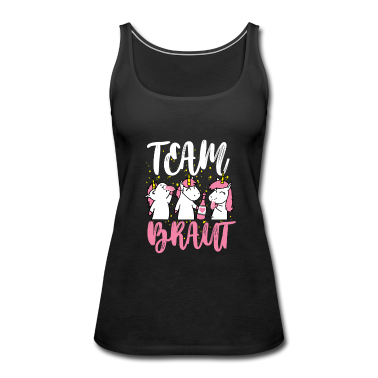 Einhörner Tank Top - Team Braut JGA Einhorn Unicorn Wein Geschenk