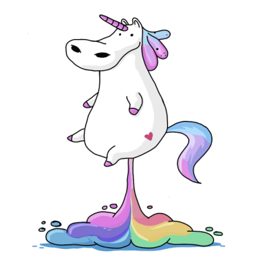 Motiv Pupsendes Einhorn Unicorn fun lustig fantasy