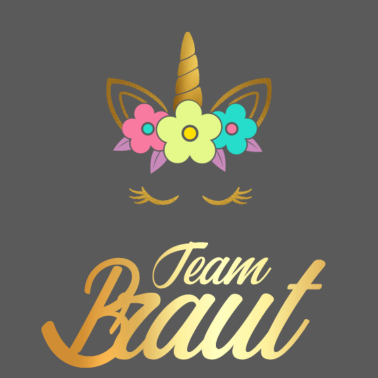 Motiv Team Braut Gold Einhorn Junggesellinnen JGA