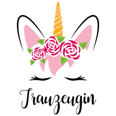 Motiv Einhorn JGA Trauzeugin Hochzeit Junggesellin