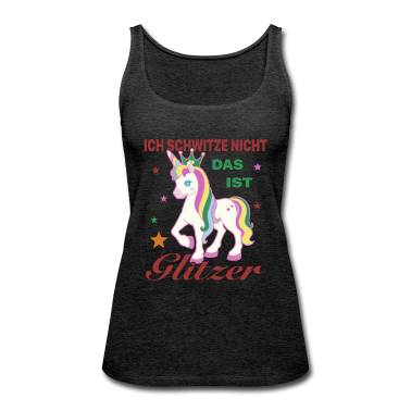 Einhörner Tank Top - Einhorn Shirt • Glitzer • Pony Geschenk