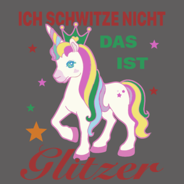 Motiv Einhorn Shirt • Glitzer • Pony Geschenk