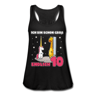 Einhörner Tank Top - 10 Geburtstag Einhorn Mädchen 10 Jahre Lustig