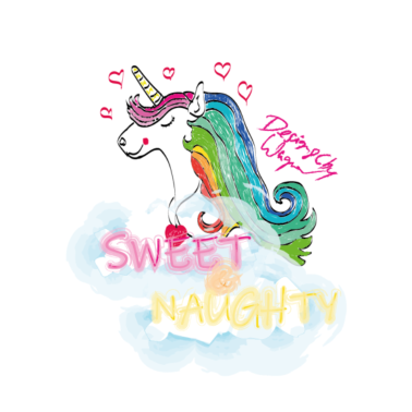Motiv Einhorn Regenbogen Pony Unicorn Rainbow Herz Wolke