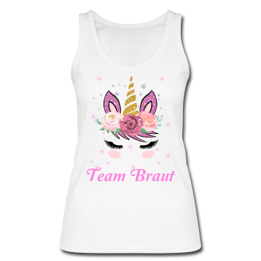 Einhörner Tank Top - Damen JGA Geschenk Junggesellenabschied Team Braut