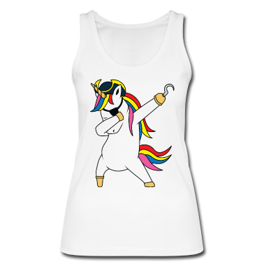 Einhörner Tank Top - Dabbing Pirate Unicorn dabbendes Pirat Einhorn