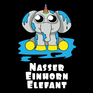 Motiv Nasser Einhorn Elefant