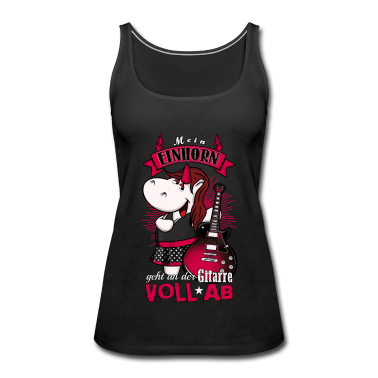 Einhörner Tank Top - Einhorn an der Gitarre