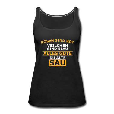 Einhörner Tank Top - Geburtstag Geschenk Frecher Spruch Rosen Veilchen