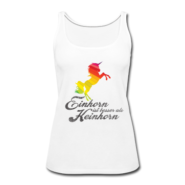 Einhörner Tank Top - Einhorn ist besser als Keinhorn Regenbogen Shirt