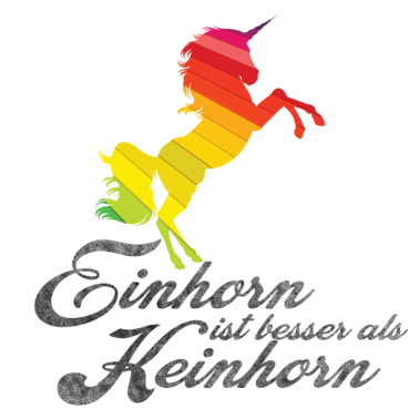 Motiv Einhorn ist besser als Keinhorn Regenbogen Shirt