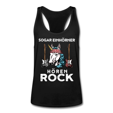 Einhörner Tank Top - Rock Einhorn Rock and Roll Musik Festival Geschenk