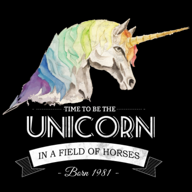 Motiv Einhorn Geburtstag 1981 Geboren