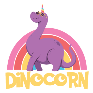 Motiv Dino Einhorn - süße Dinocorn