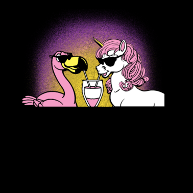 Motiv Flamingo und Einhorn Geschenk
