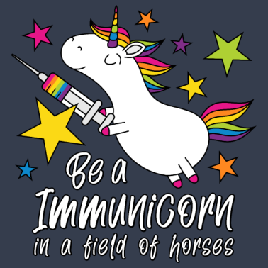 Motiv Geimpft Einhorn Immunicorn