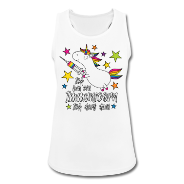 Einhörner Tank Top - Geimpft! Ich bin ein Immunicorn Ich darf das!