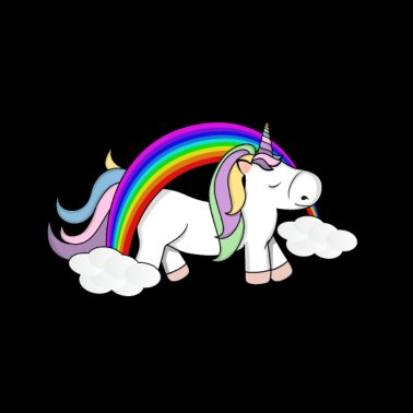 Motiv Einhorn und Regenbogen