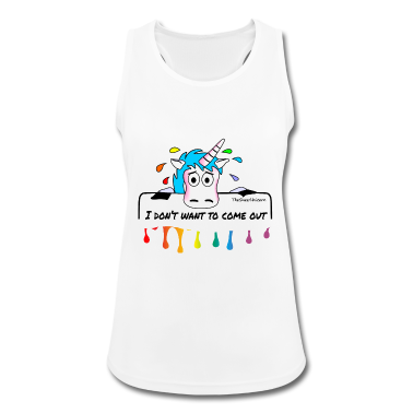 Einhörner Tank Top - Don't want to come out