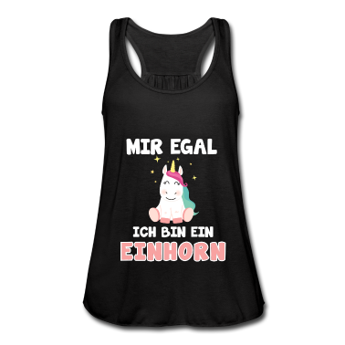 Einhörner Tank Top - Mir Egal Ich bin Einhorn Shirt Mädchen Geschenk