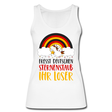 Einhörner Tank Top - Deutschland Einhorn Spruch Sternenstaub Fußball