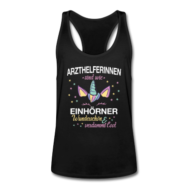 Einhörner Tank Top - Arzthelferin Arzthelfer Arzt Beruf Spruch Einhorn