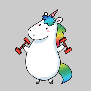 Motiv Dickes Einhorn Shirt