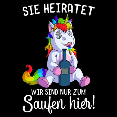 Motiv JGA Junggesellenabschied Braut JGA Einhorn