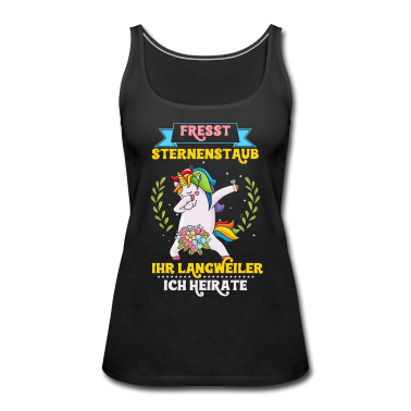 Einhörner Tank Top - Junggesellenabschied Polterabend JGA Braut Einhorn
