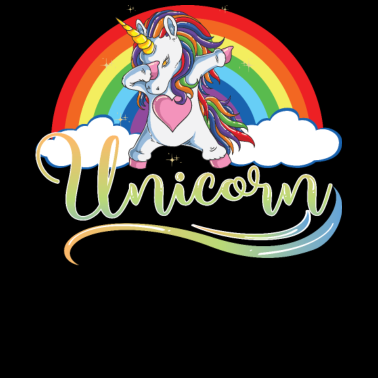 Motiv Dabbing Einhorn Power