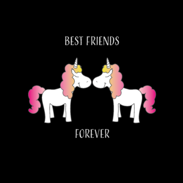 Motiv Beste Freunde Einhorn