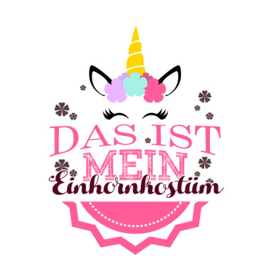 Motiv Das ist mein Einhorn-Kostüm, groß bunt