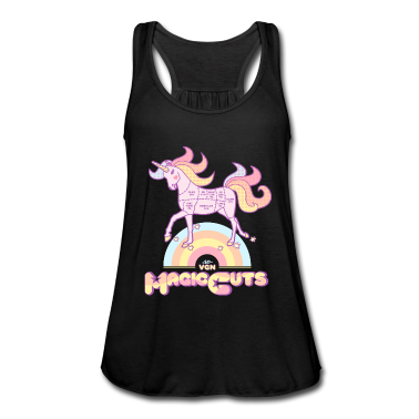 Einhörner Tank Top - VGN Unicorn Magic Cuts